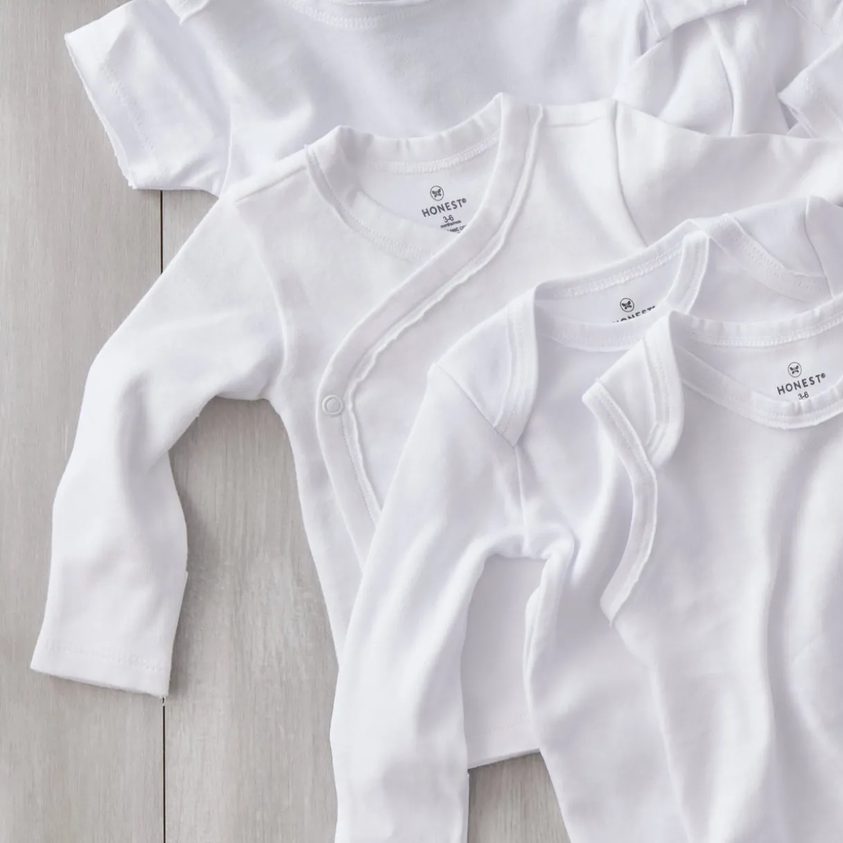 3-Pack Organic Cotton Long Sleeve Side-Snap Side-Snap Tops