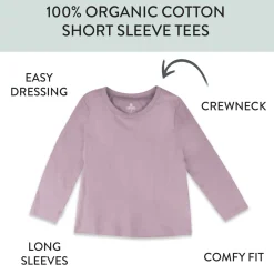 5-Pack Organic Cotton Long Sleeve T-Shirts