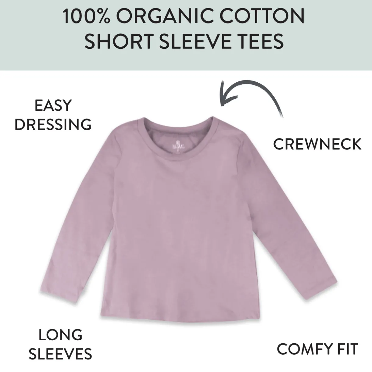 5-Pack Organic Cotton Long Sleeve T-Shirts