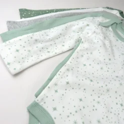 5-Pack Organic Cotton Long Sleeve Bodysuits