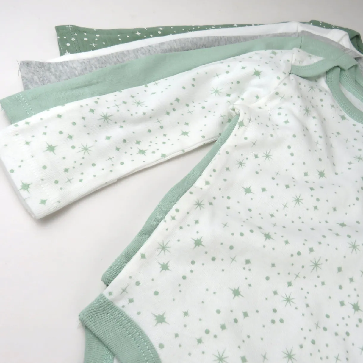 5-Pack Organic Cotton Long Sleeve Bodysuits