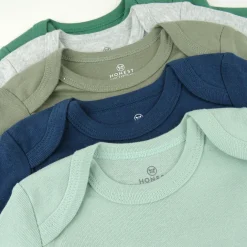 5-Pack Organic Cotton Long Sleeve Bodysuits