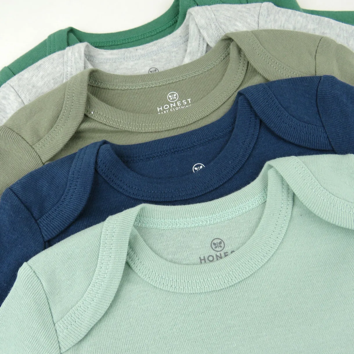 5-Pack Organic Cotton Long Sleeve Bodysuits