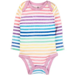 5-Pack Organic Cotton Long Sleeve Bodysuits