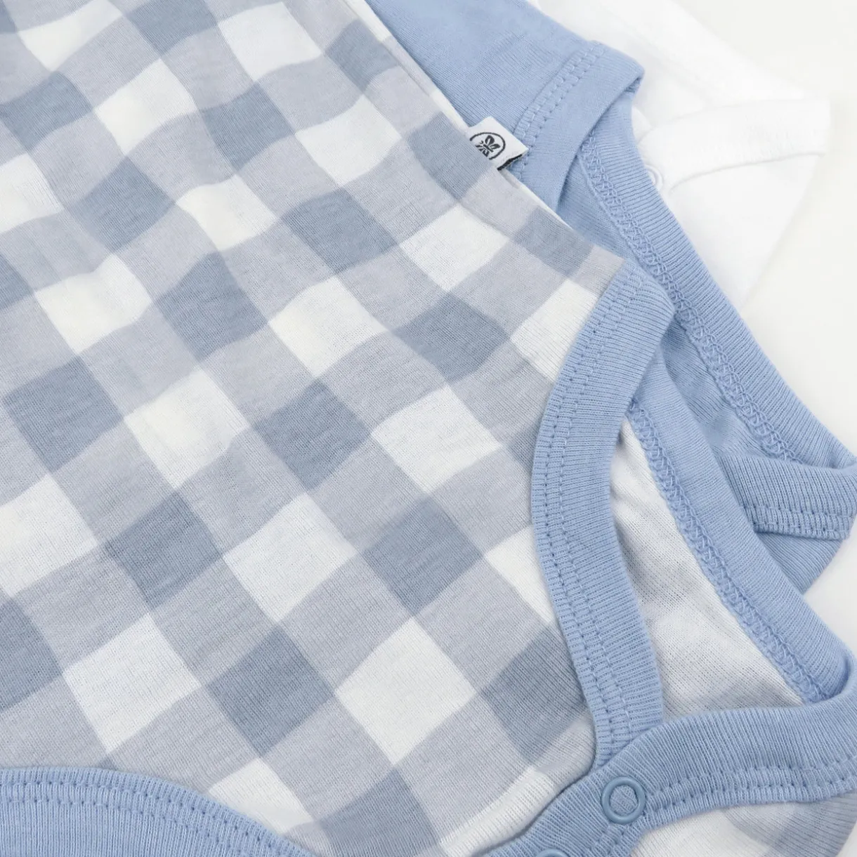 3-Pack Organic Cotton Long Sleeve Side-Snap Bodysuits