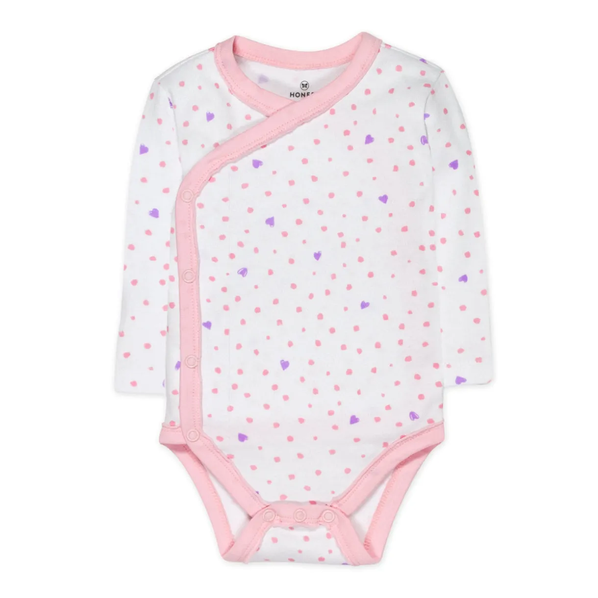 3-Pack Organic Cotton Long Sleeve Side-Snap Bodysuits