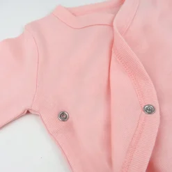 3-Pack Organic Cotton Long Sleeve Side-Snap Bodysuits