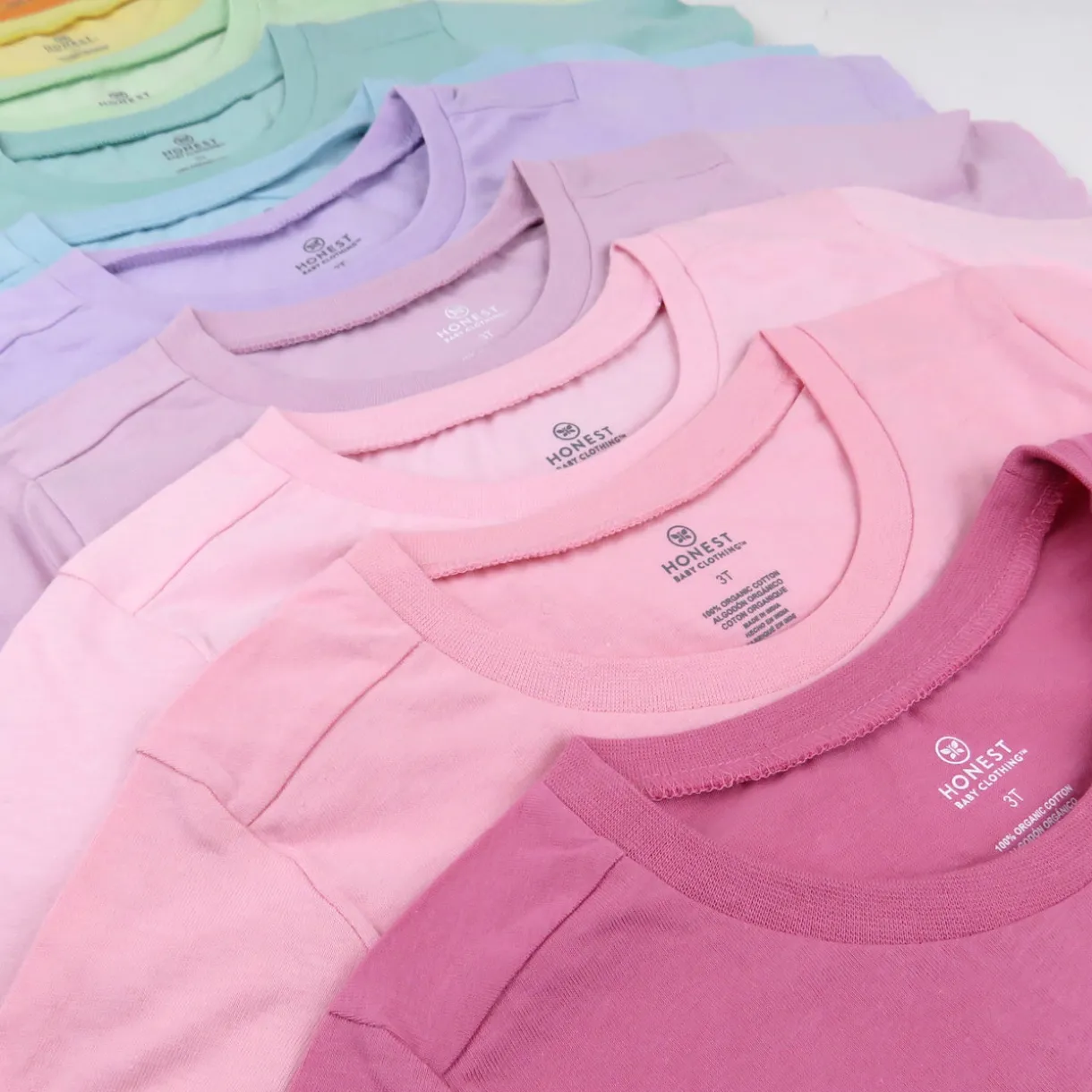 10-Pack Organic Cotton Long Sleeve T-Shirts