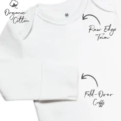 5-Pack Organic Cotton Long Sleeve Bodysuits