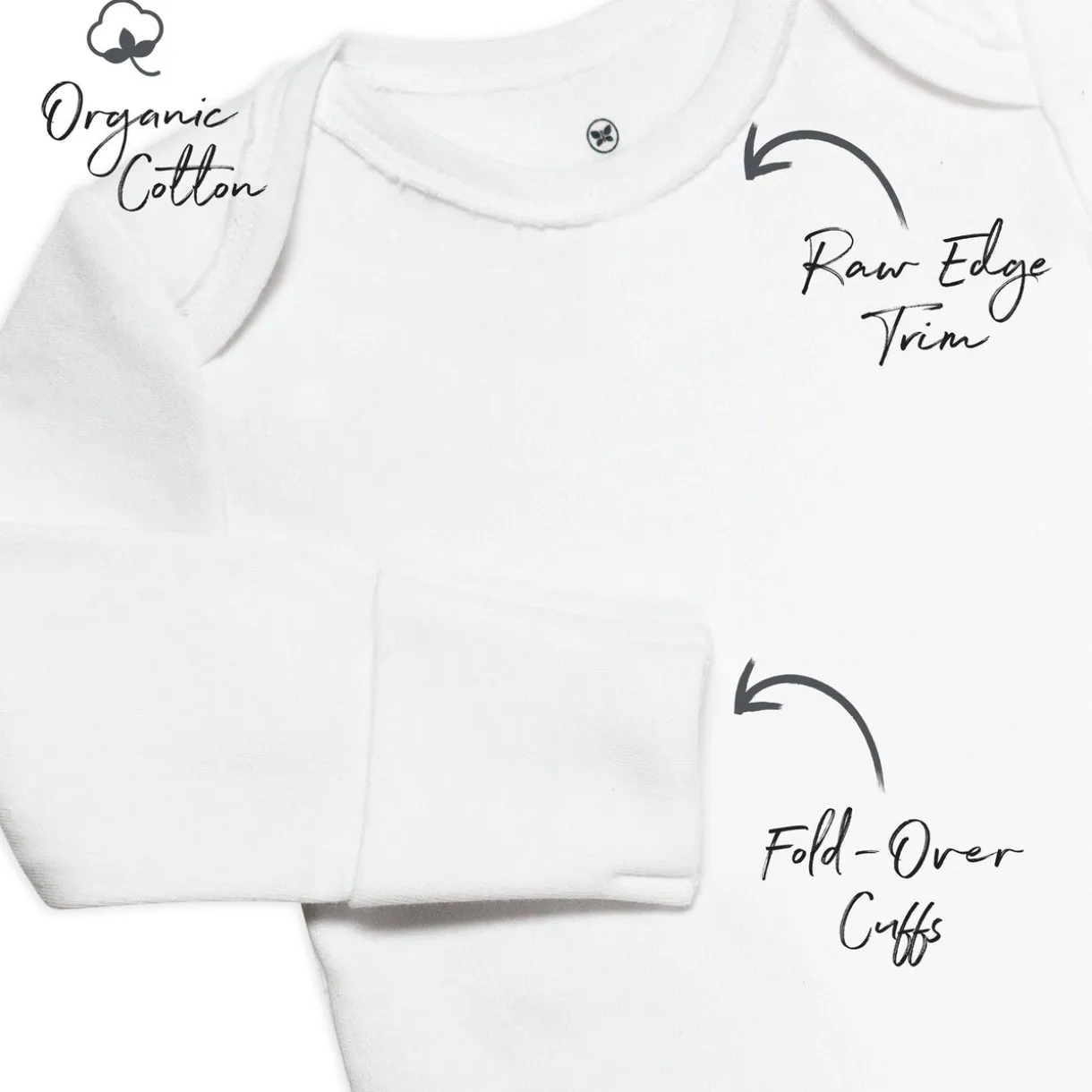 5-Pack Organic Cotton Long Sleeve Bodysuits