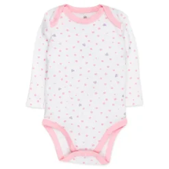 5-Pack Organic Cotton Long Sleeve Bodysuits