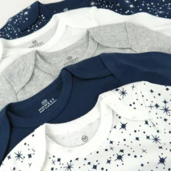5-Pack Organic Cotton Long Sleeve Bodysuits