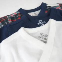 3-Pack Organic Cotton Long Sleeve Side-Snap Bodysuits