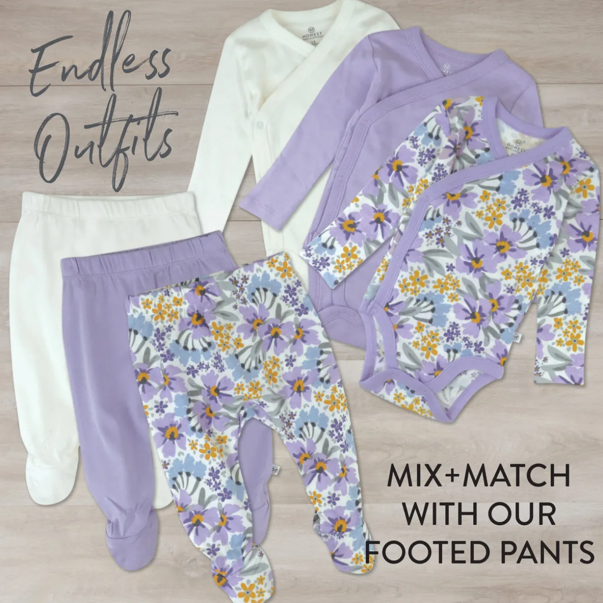 3-Pack Organic Cotton Long Sleeve Side-Snap Bodysuits