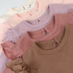 5-Pack Organic Cotton Long Sleeve Bodysuits
