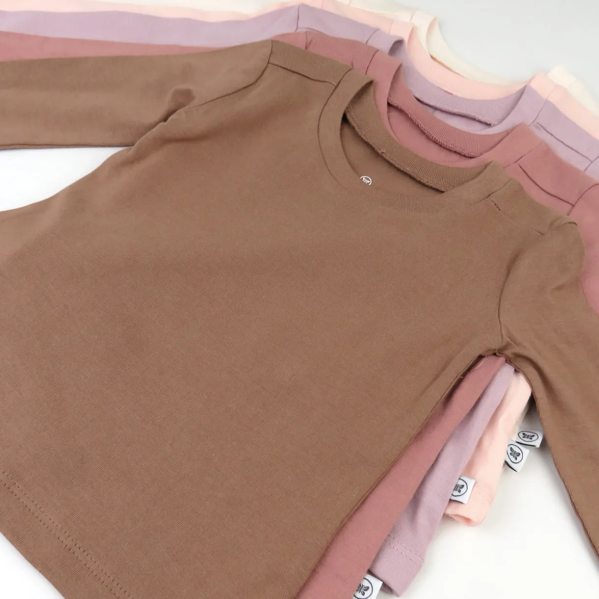 5-Pack Organic Cotton Long Sleeve T-Shirts