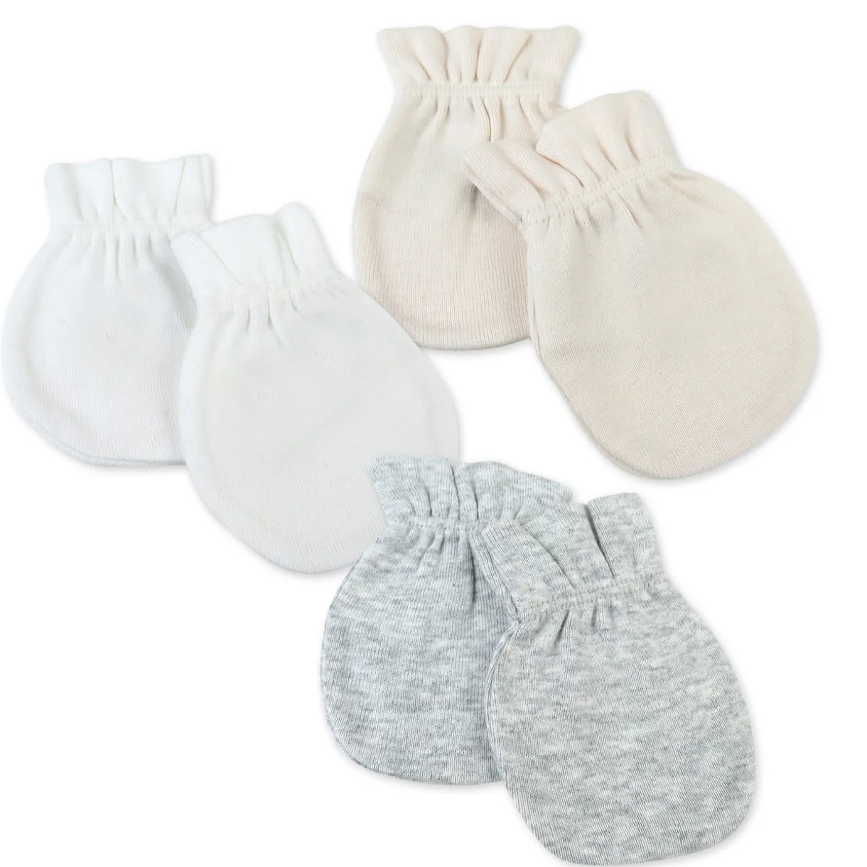 3-Pack Organic Cotton Mitts