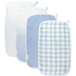 4-Pack Organic Cotton Multi-layer Woven Burp Cloths