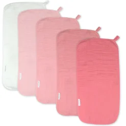 5-Pack Organic Cotton Multi-layer Woven Burp Cloths
