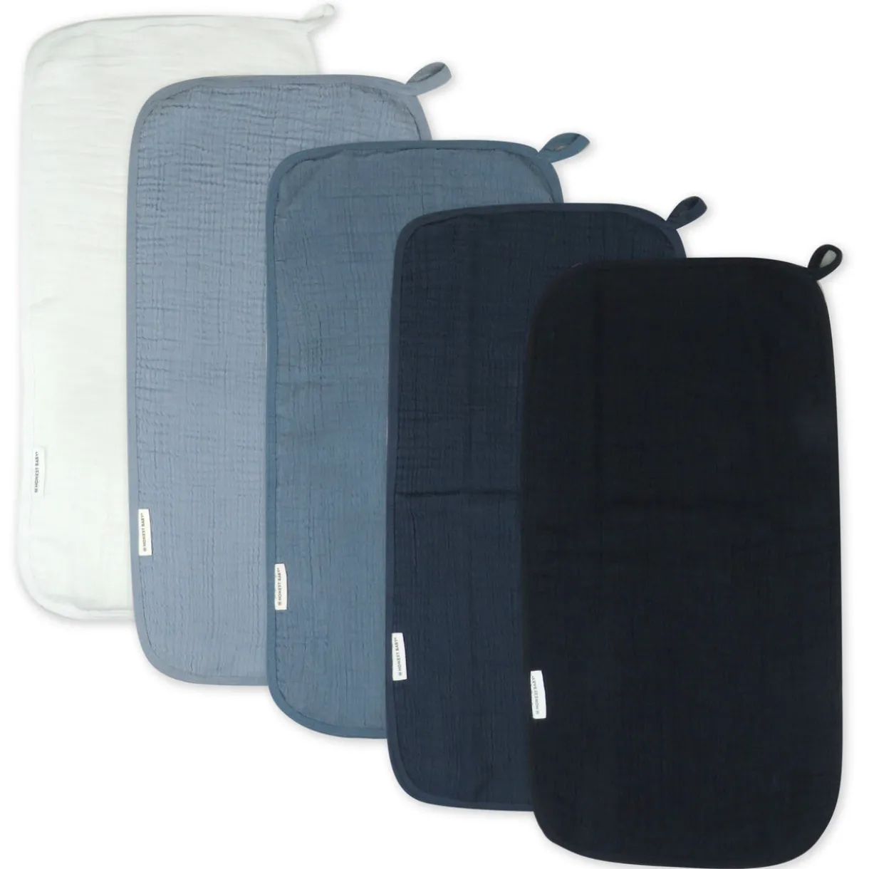 5-Pack Organic Cotton Multi-layer Woven Burp Cloths