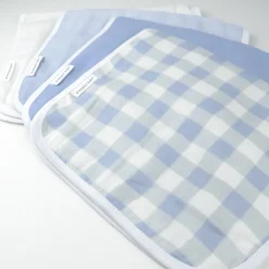 4-Pack Organic Cotton Multi-layer Woven Burp Cloths