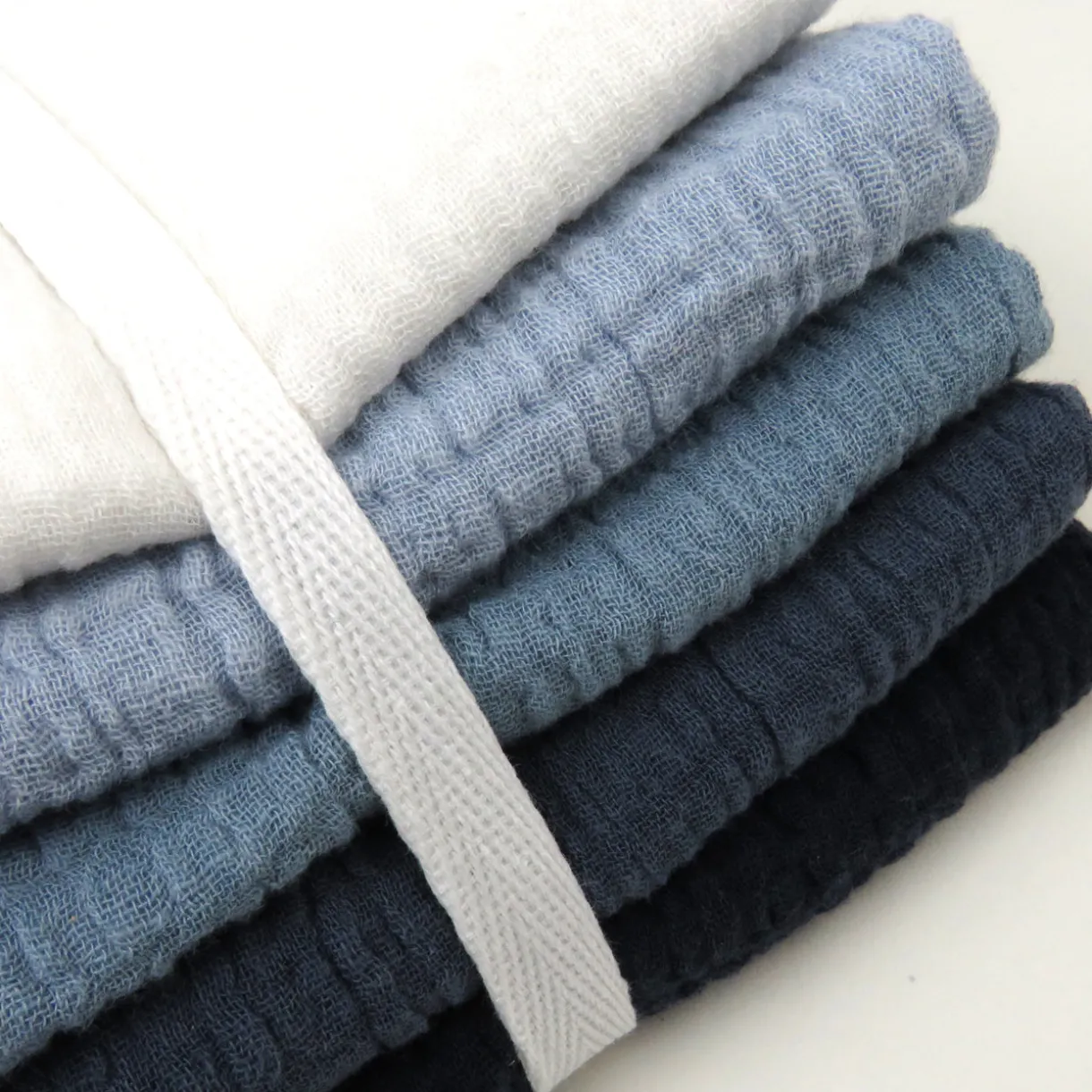 5-Pack Organic Cotton Multi-layer Woven Burp Cloths