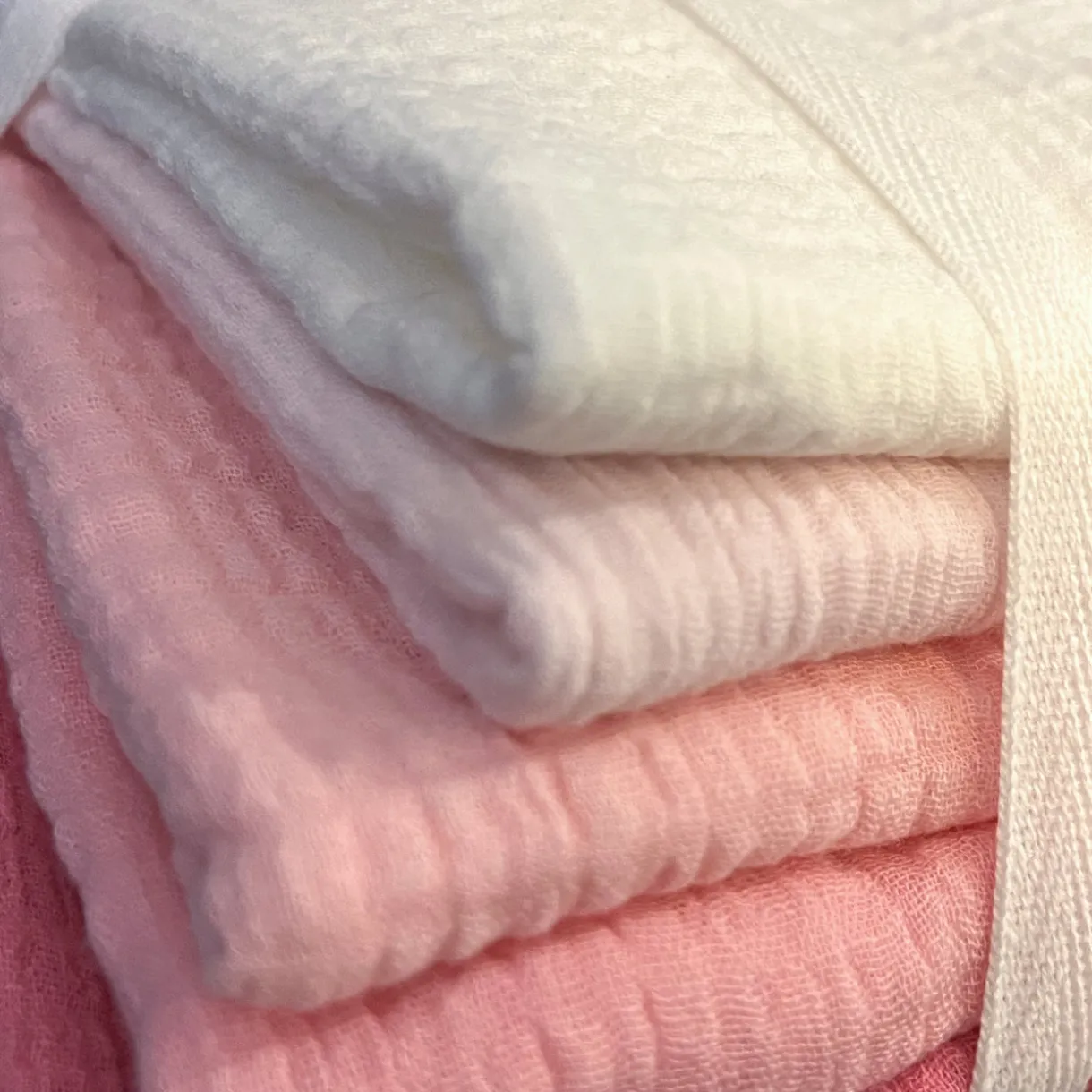 5-Pack Organic Cotton Multi-layer Woven Burp Cloths