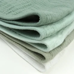 5-Pack Organic Cotton Multi-layer Woven Burp Cloths