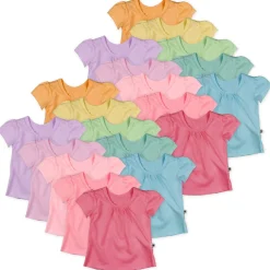 20-Pack Organic Cotton Puff Sleeve T-Shirts Bundle