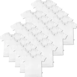 20-Pack Organic Cotton Short Sleeve T-Shirts Bundle
