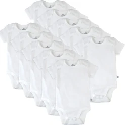 10-Pack Organic Cotton Short Sleeve Bodysuits