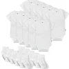 20-Pack Organic Cotton Short Sleeve Bodysuit & Sock Bundle