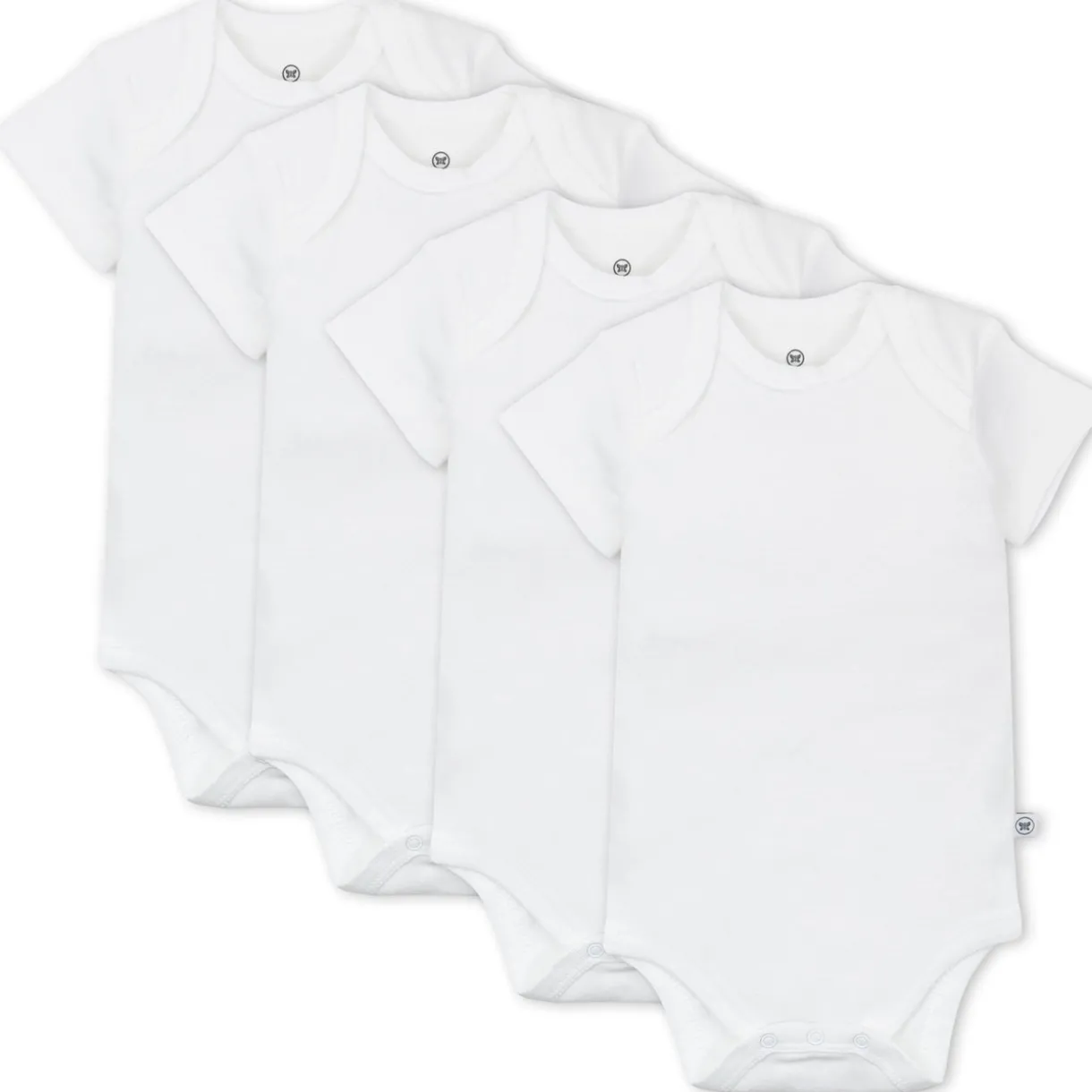 4-Pack Organic Cotton Short Sleeve Bodysuits