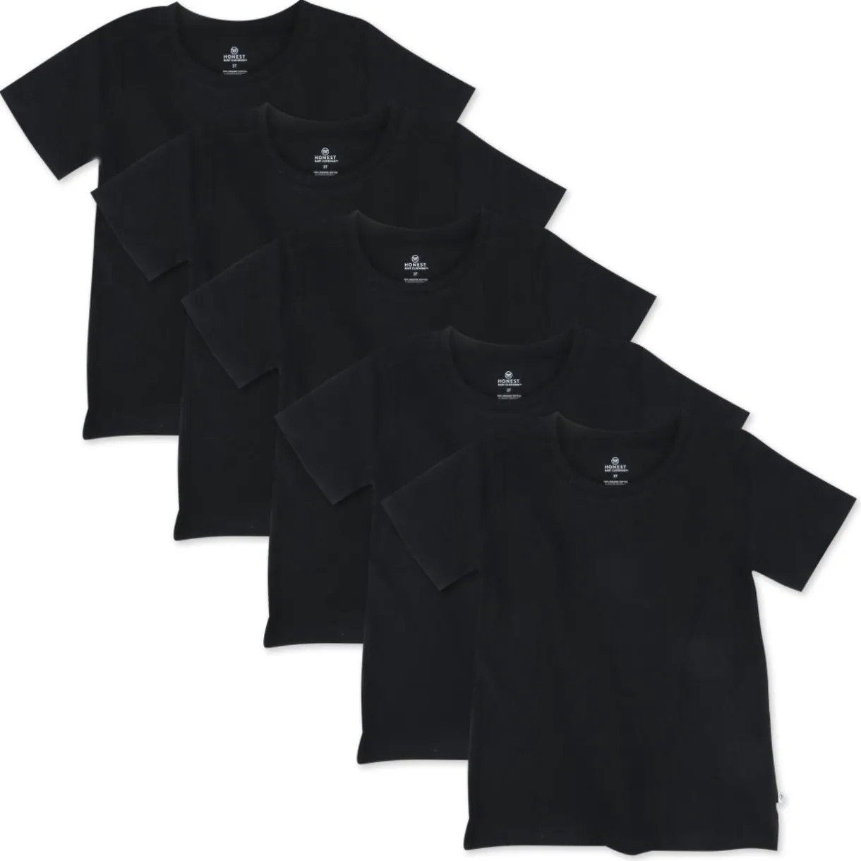5-Pack Organic Cotton Short Sleeve T-Shirts