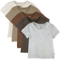 5-Pack Organic Cotton Short Sleeve T-Shirts