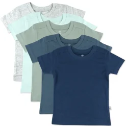 5-Pack Organic Cotton Short Sleeve T-Shirts