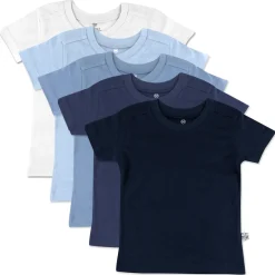 5-Pack Organic Cotton Short Sleeve T-Shirts