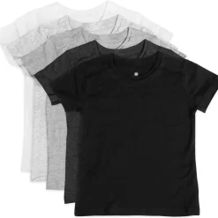 5-Pack Organic Cotton Short Sleeve T-Shirts