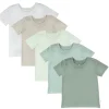 5-Pack Organic Cotton Short Sleeve T-Shirts
