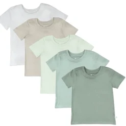 5-Pack Organic Cotton Short Sleeve T-Shirts