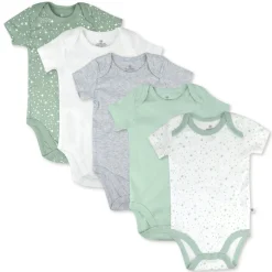 5-Pack Organic Cotton Short Sleeve Bodysuits