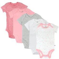 5-Pack Organic Cotton Short Sleeve Bodysuits