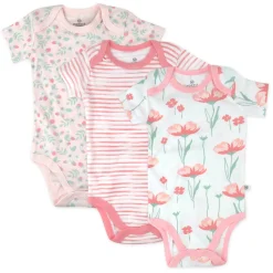 3-Pack Organic Cotton Short Sleeve Bodysuits