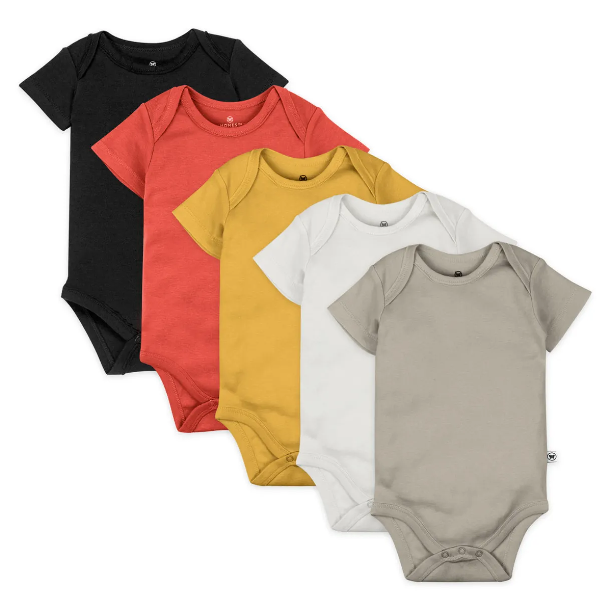 5-Pack Organic Cotton Short Sleeve Bodysuits