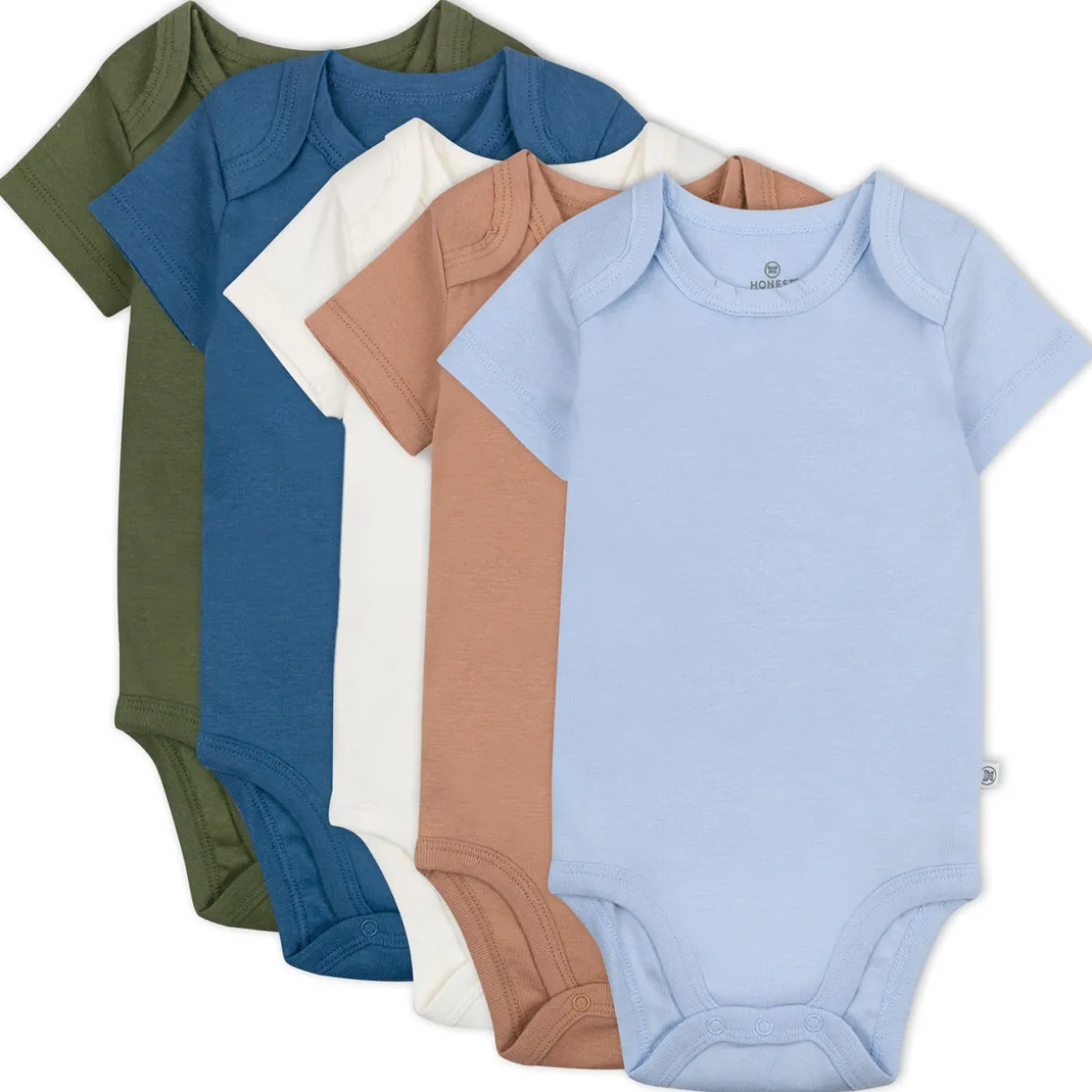 5-Pack Organic Cotton Short Sleeve Bodysuits