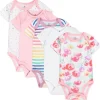 5-Pack Organic Cotton Short Sleeve Bodysuits