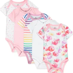 5-Pack Organic Cotton Short Sleeve Bodysuits