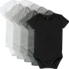 5-Pack Organic Cotton Short Sleeve Bodysuits