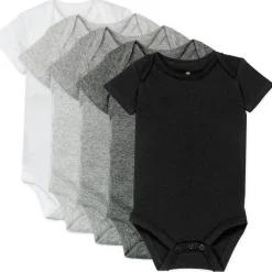 5-Pack Organic Cotton Short Sleeve Bodysuits