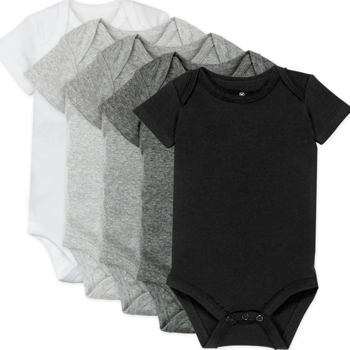 5-Pack Organic Cotton Short Sleeve Bodysuits